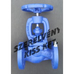 GTM Gőzszelep/elzárószelep öntöttvasból, karimás DN40/PN16 max. 300 °C-ig