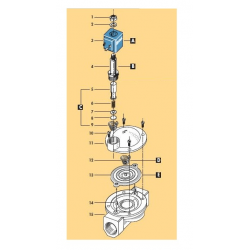 CEME ESM 86 230V/AC mágnesszelep alaphelyzetben zárt  3/8"